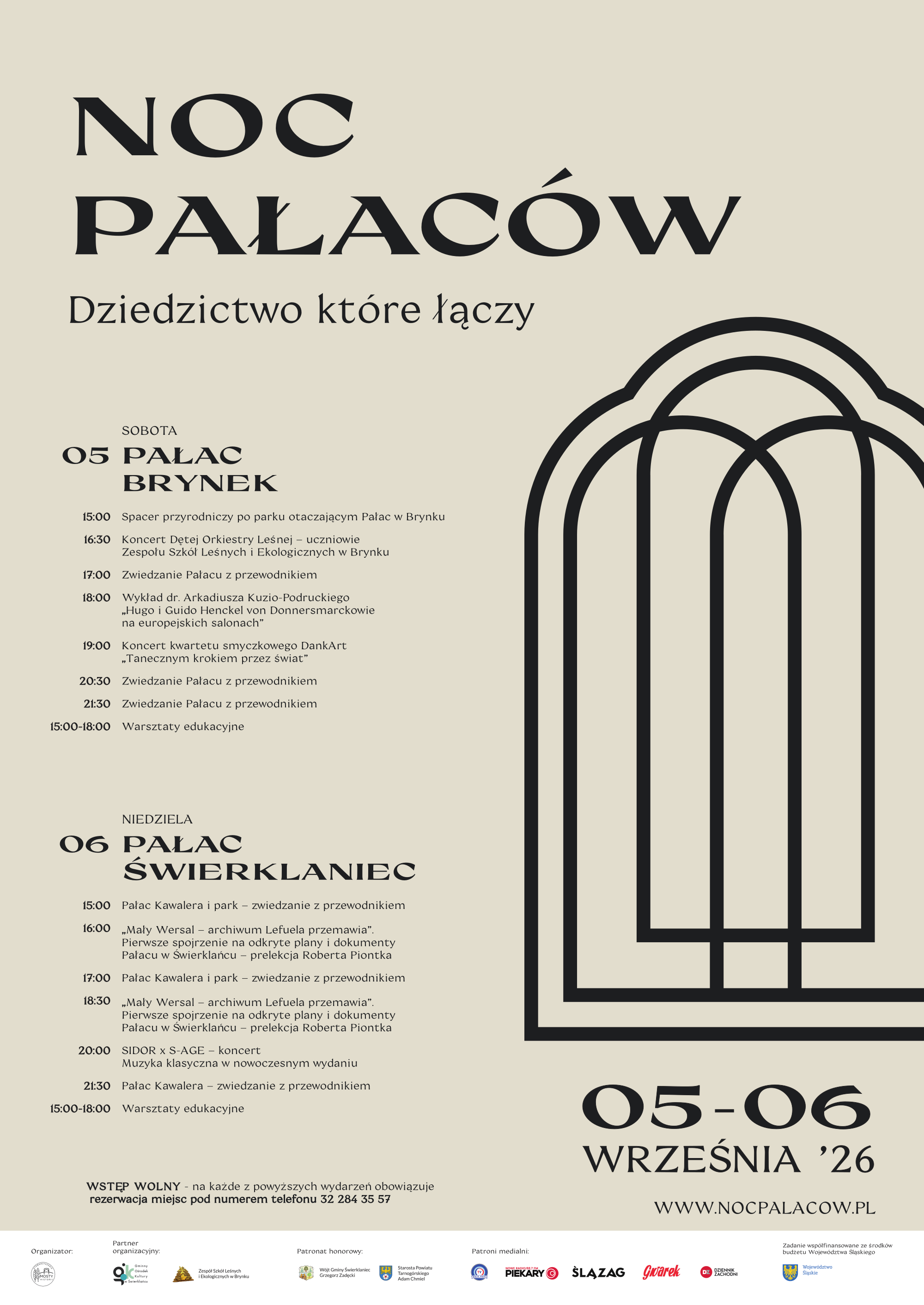 Plakat Noc Pałaców